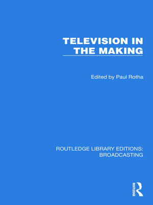 cover image of Television in the Making
